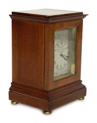 An English Mahogany Table Clock