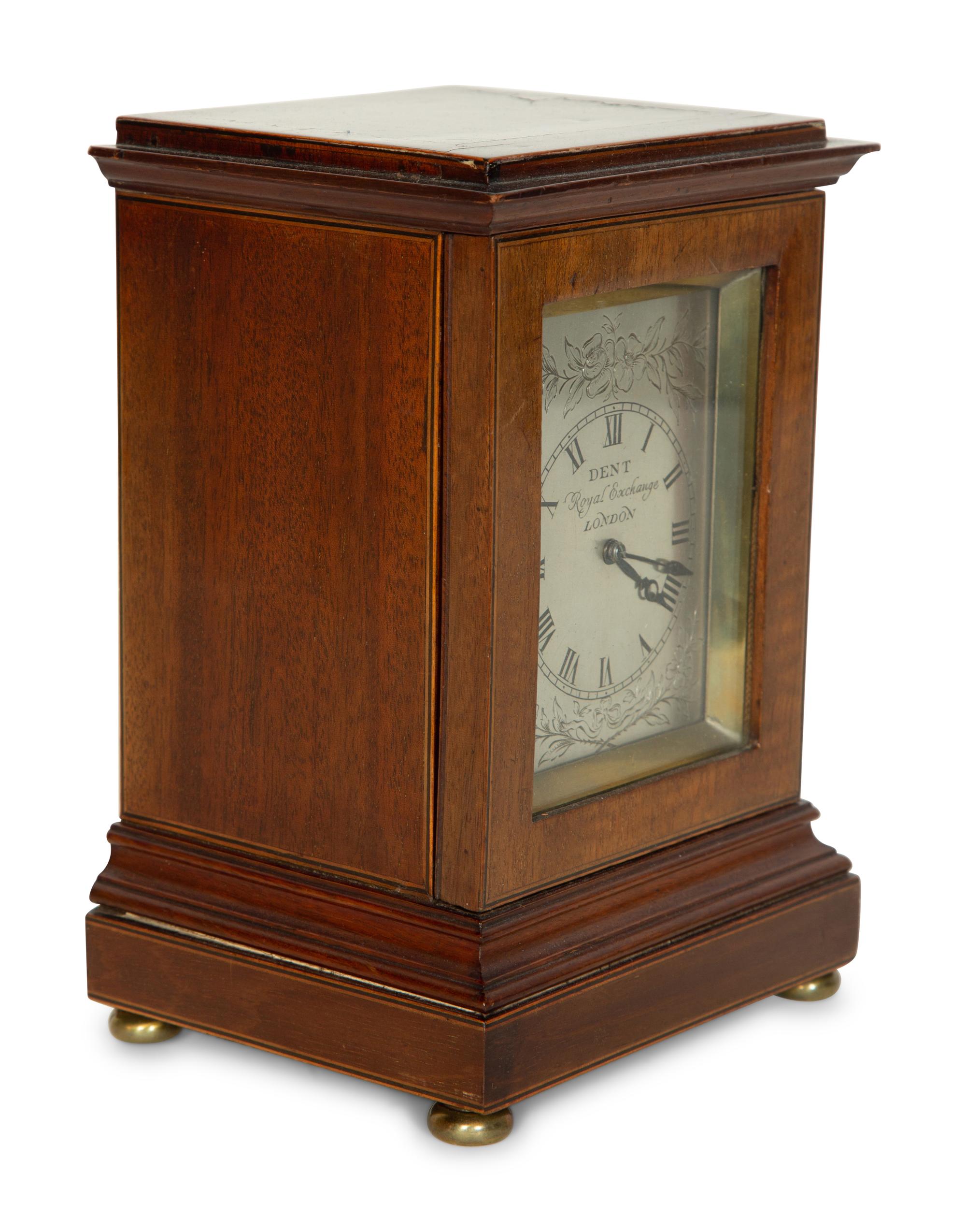 An English Mahogany Table Clock