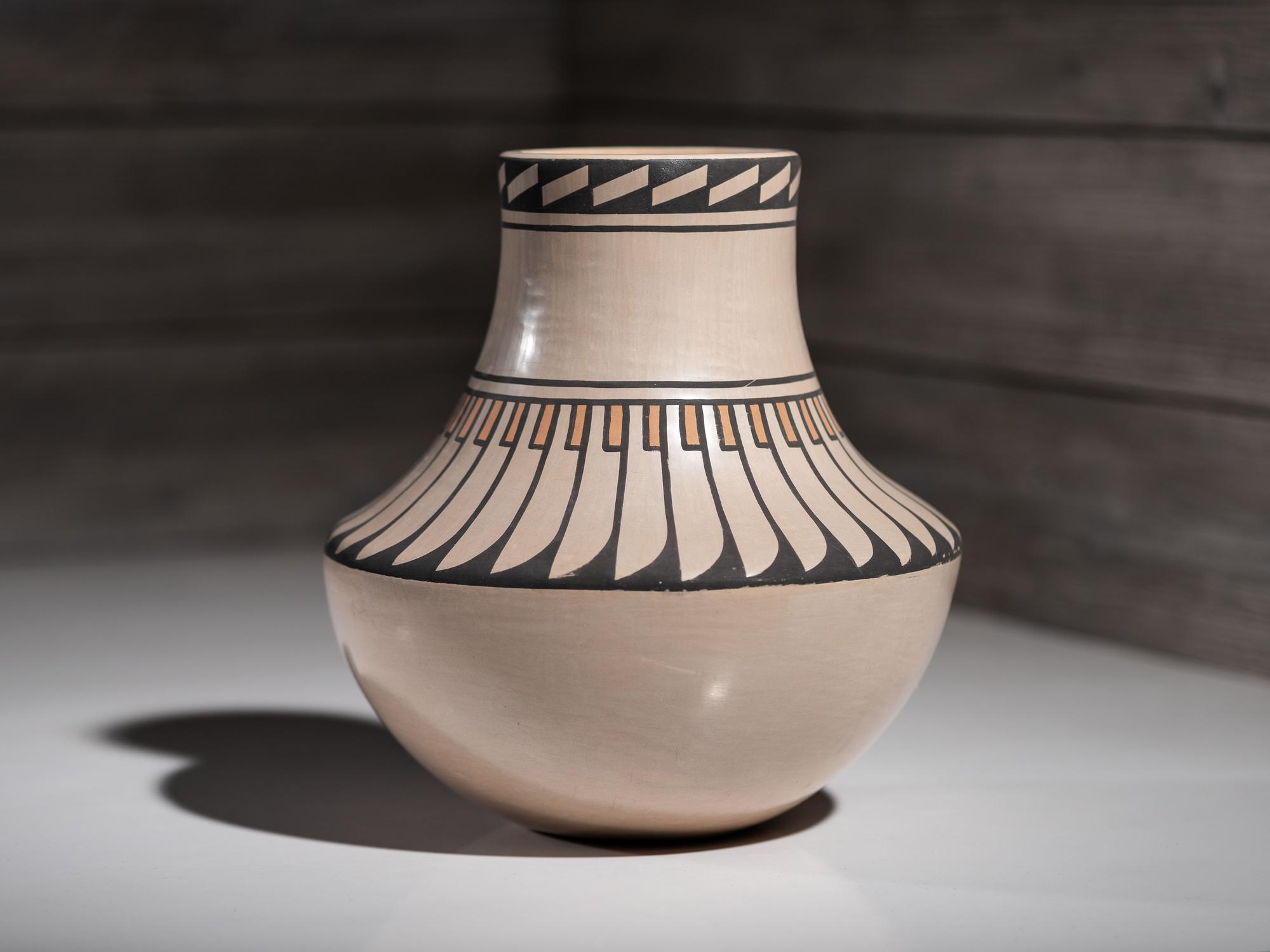 Polychrome Pottery Vase