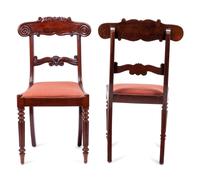 Six William IV Style Mahogany Side Chairs