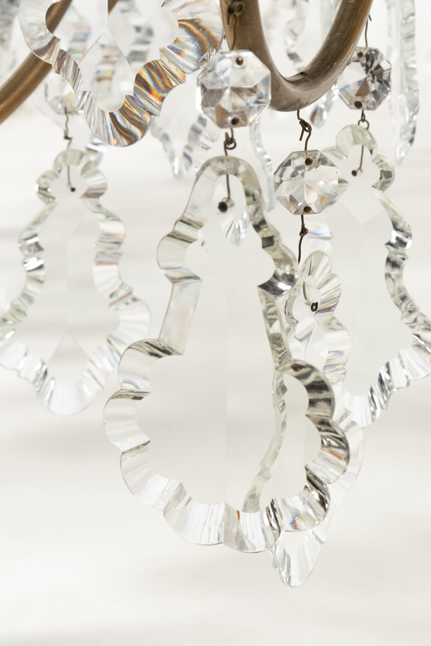 A French Gilt Bronze and Cut Glass Sixty-Light Chandelier