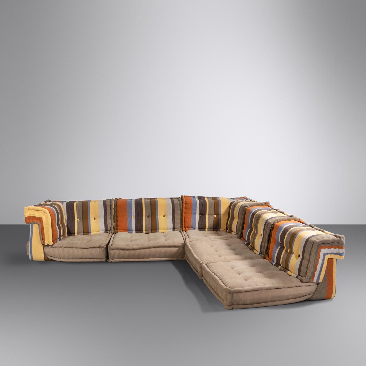 Mah Jong Sectional Five Piece Sofa Sonia Rykiel for Roche Bobois, France