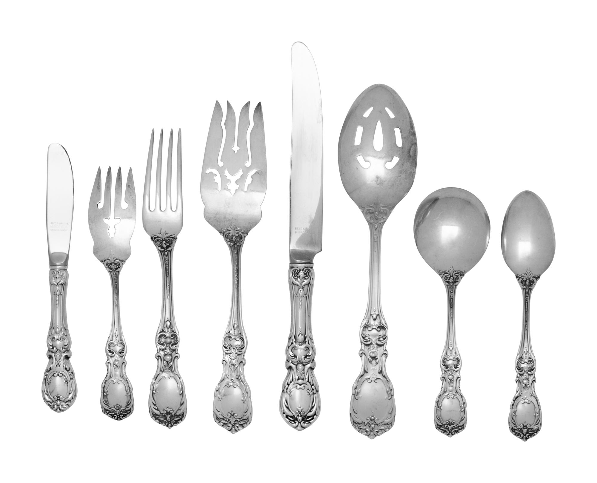 A Cartier-Retailed Francis I Silver Flatware Service