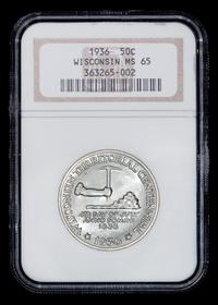 A United States 1936 Wisconsin Commemorative 50c Coin