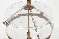 An Empire Style Etched Glass Hall Lantern
