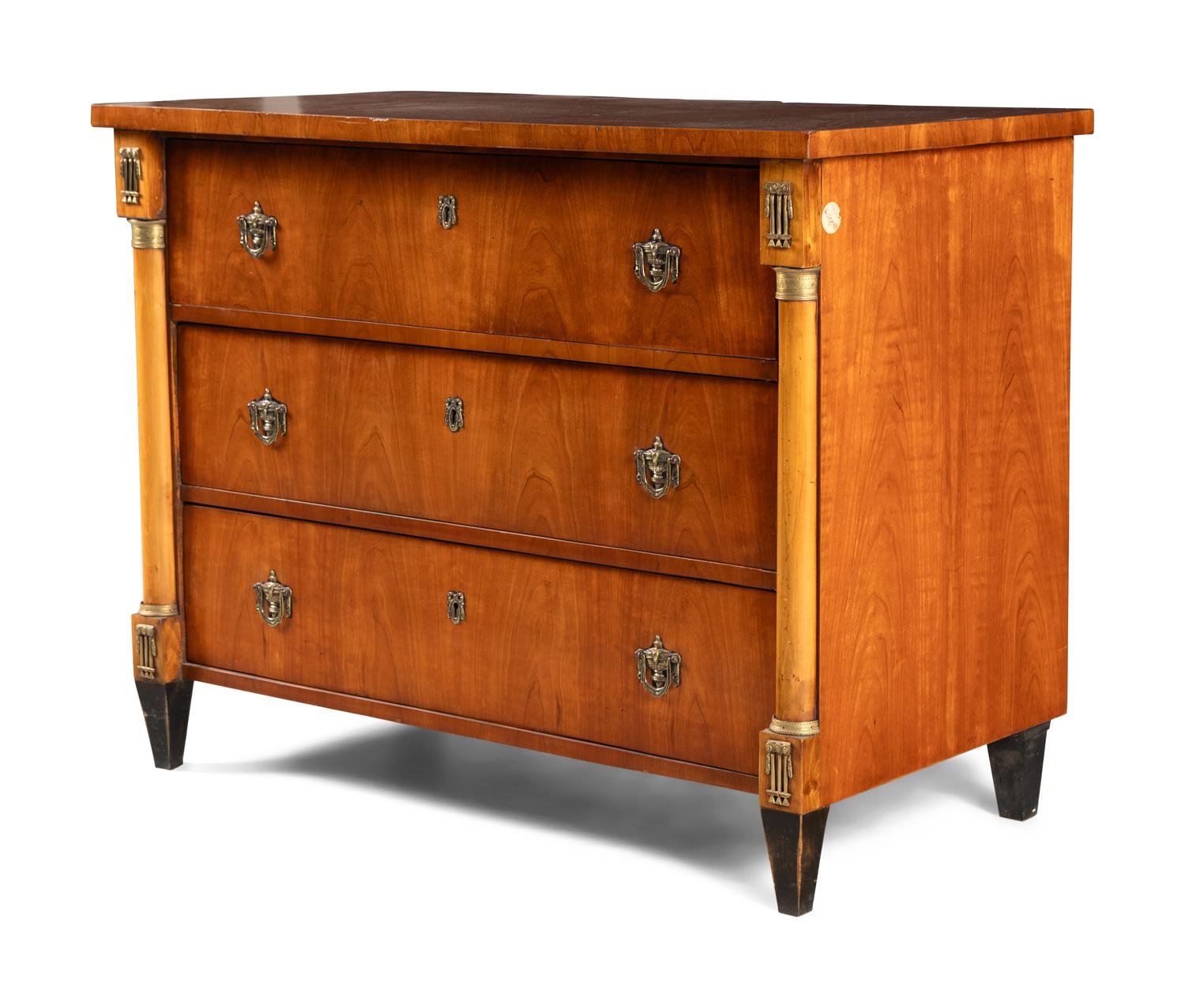 A North European Neoclassical Walnut Commode