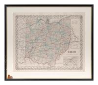 A group of five American state and city maps, comprising: