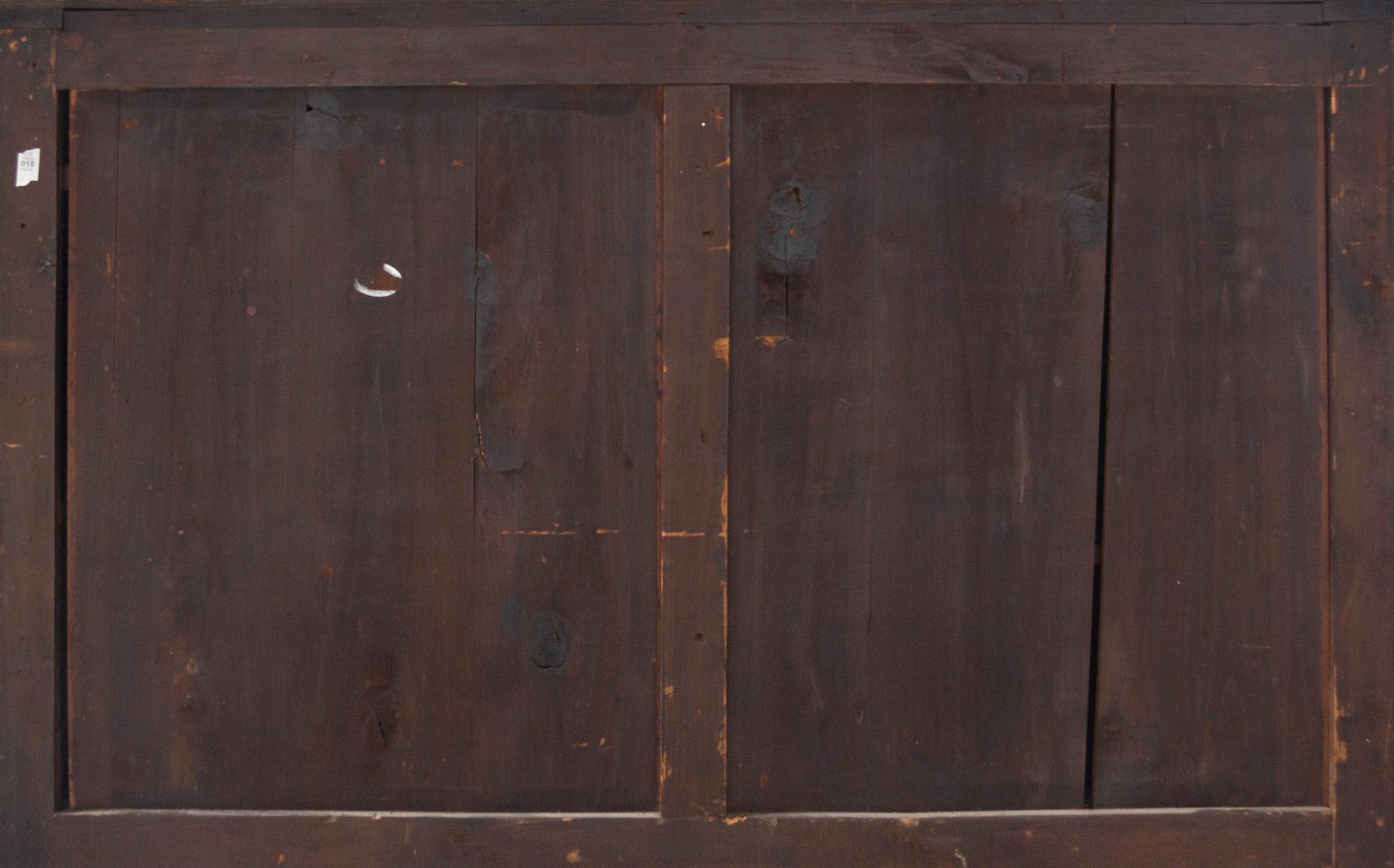 An Italian Walnut and Marquetry Cabinet