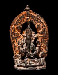 A Nepalese Portable Shrine of Ganesha