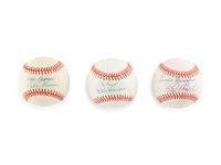 A Group of Dual Signed Autograph Baseballs (Beckett Authentication Services)