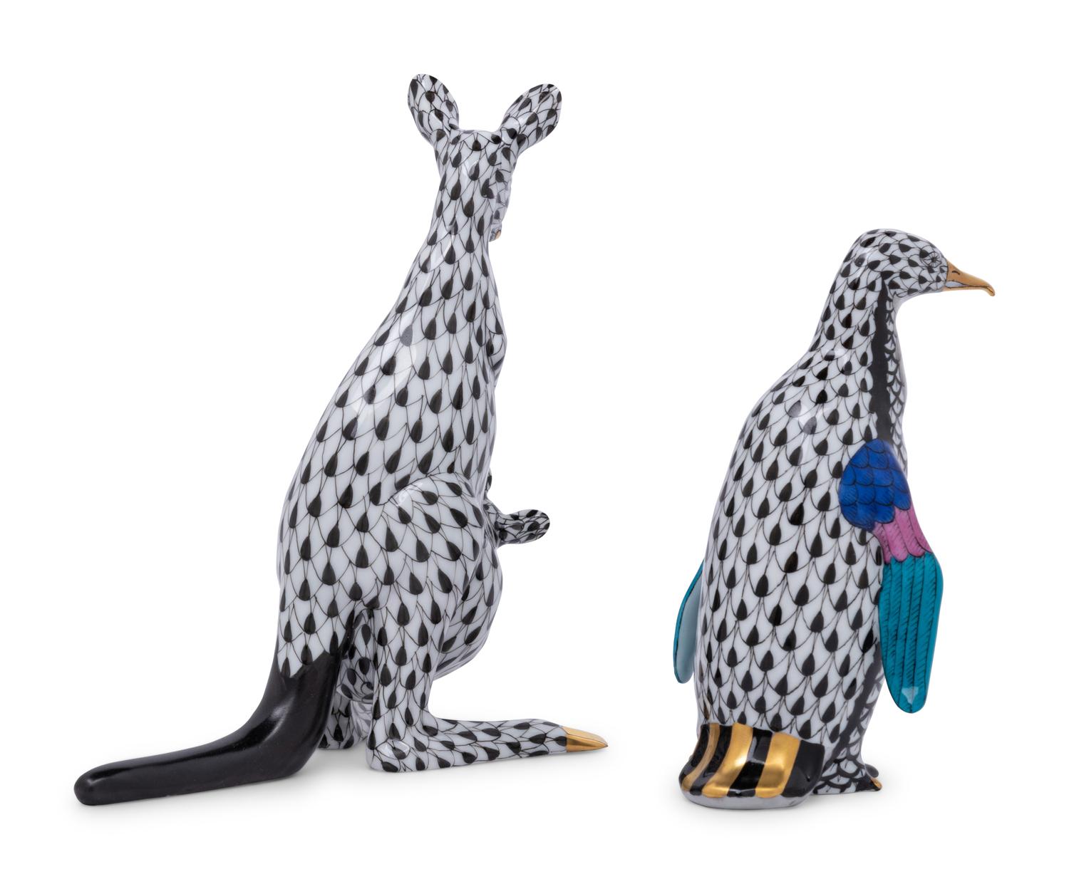 Two Herend Porcelain Animals