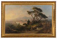 Sunset-A View of Florence from Settignano , 1856