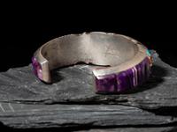 Sterling Silver and Cobblestone Inlay Cuff Bracelet