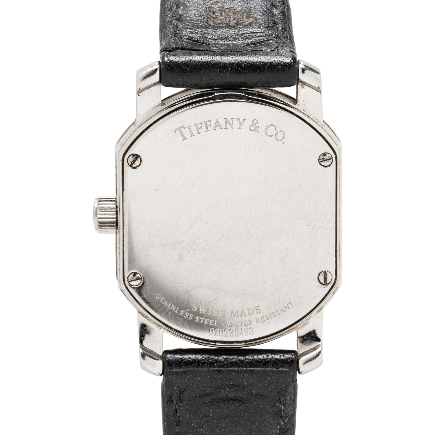 TIFFANY & CO., STAINLESS STEEL 'MARK COUPE' WATCH
