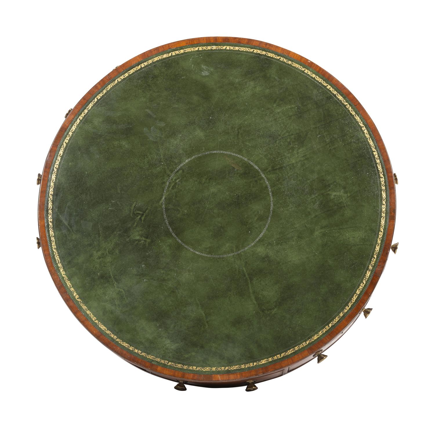 A Regency-Style Mahogany Veneered Rent Table