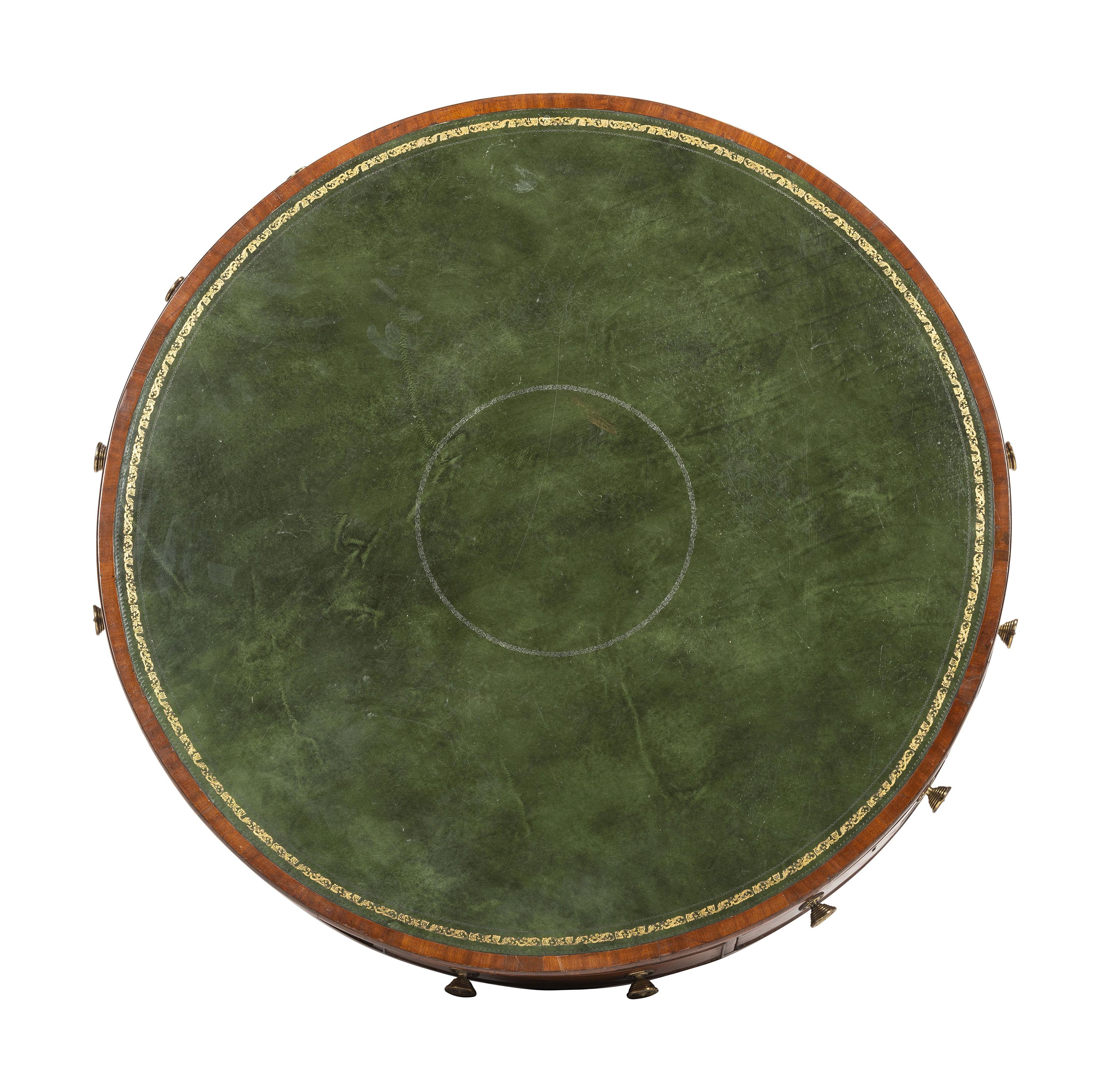 A Regency-Style Mahogany Veneered Rent Table