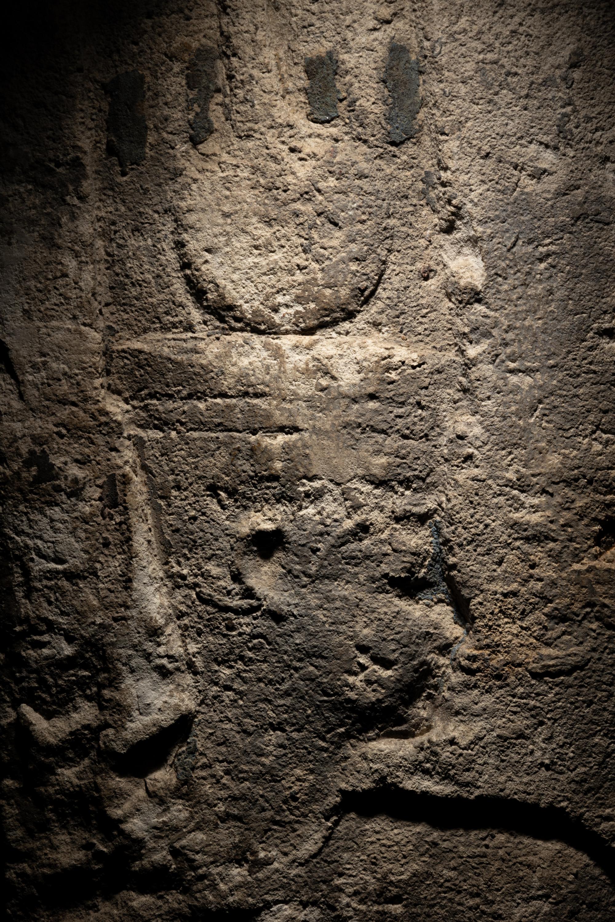 An Egyptian Limestone Relief Fragment with Amun-Re