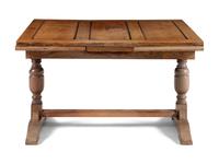 An English Arts and Crafts Oak Extension Dining Table