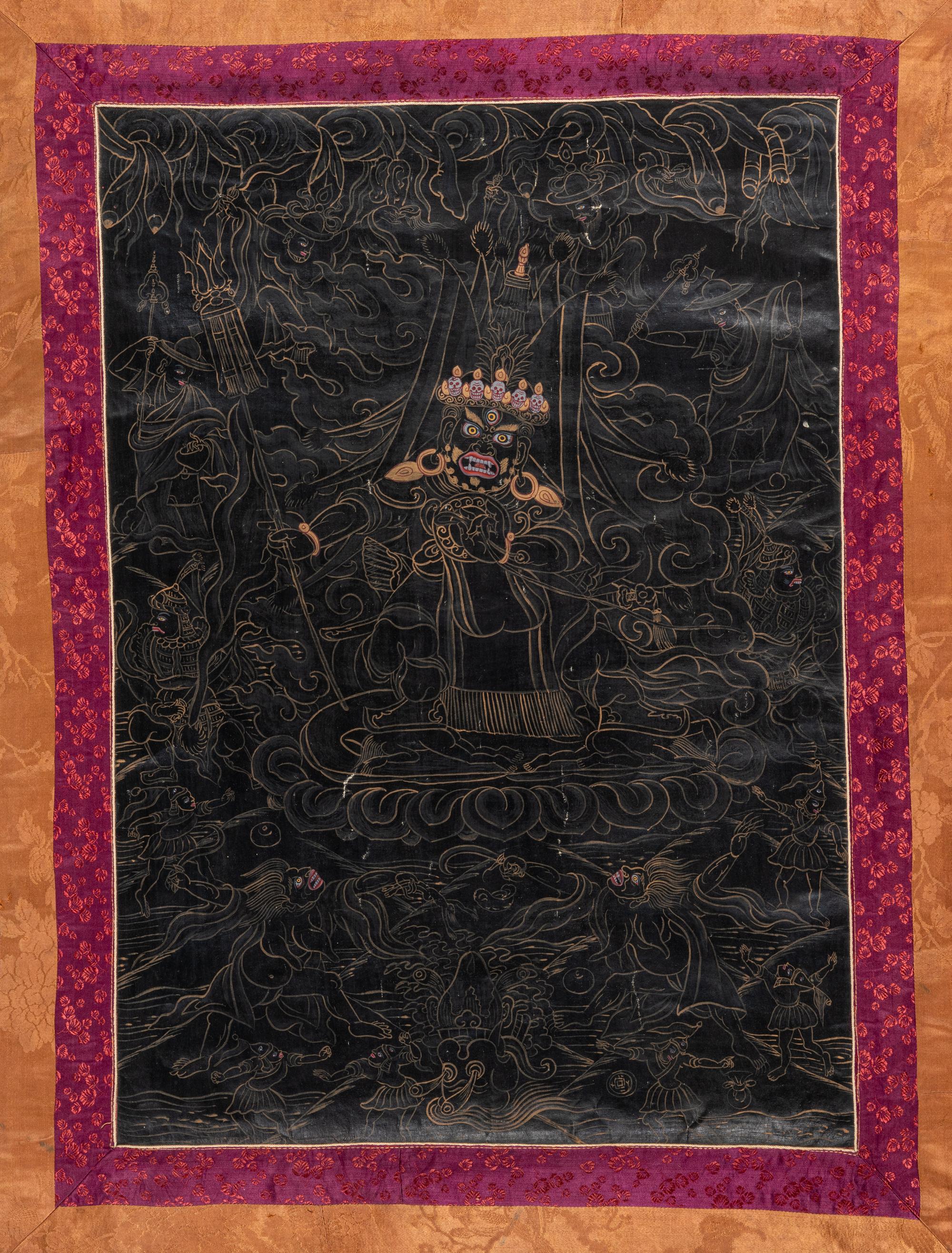 A Tibetan Thangka of Jambhala