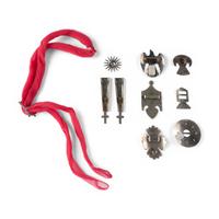 Collection of Southeastern German Silver Bolo Slides