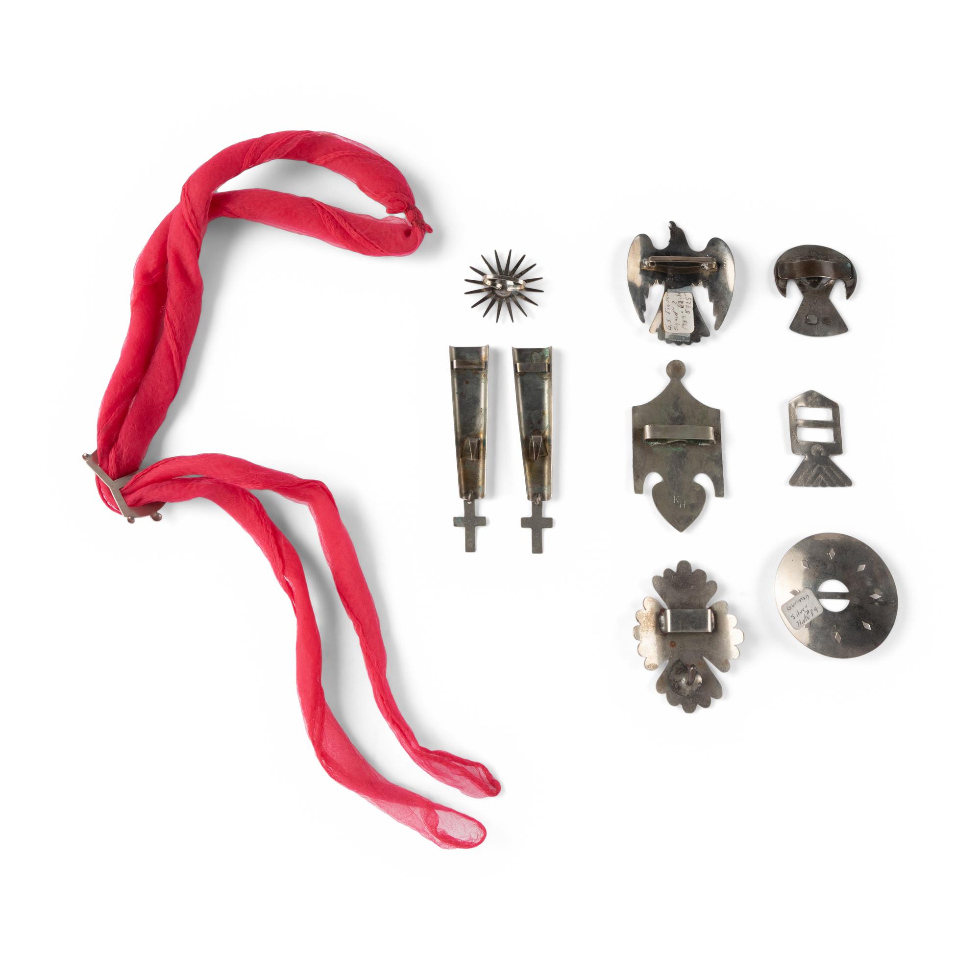 Collection of Southeastern German Silver Bolo Slides