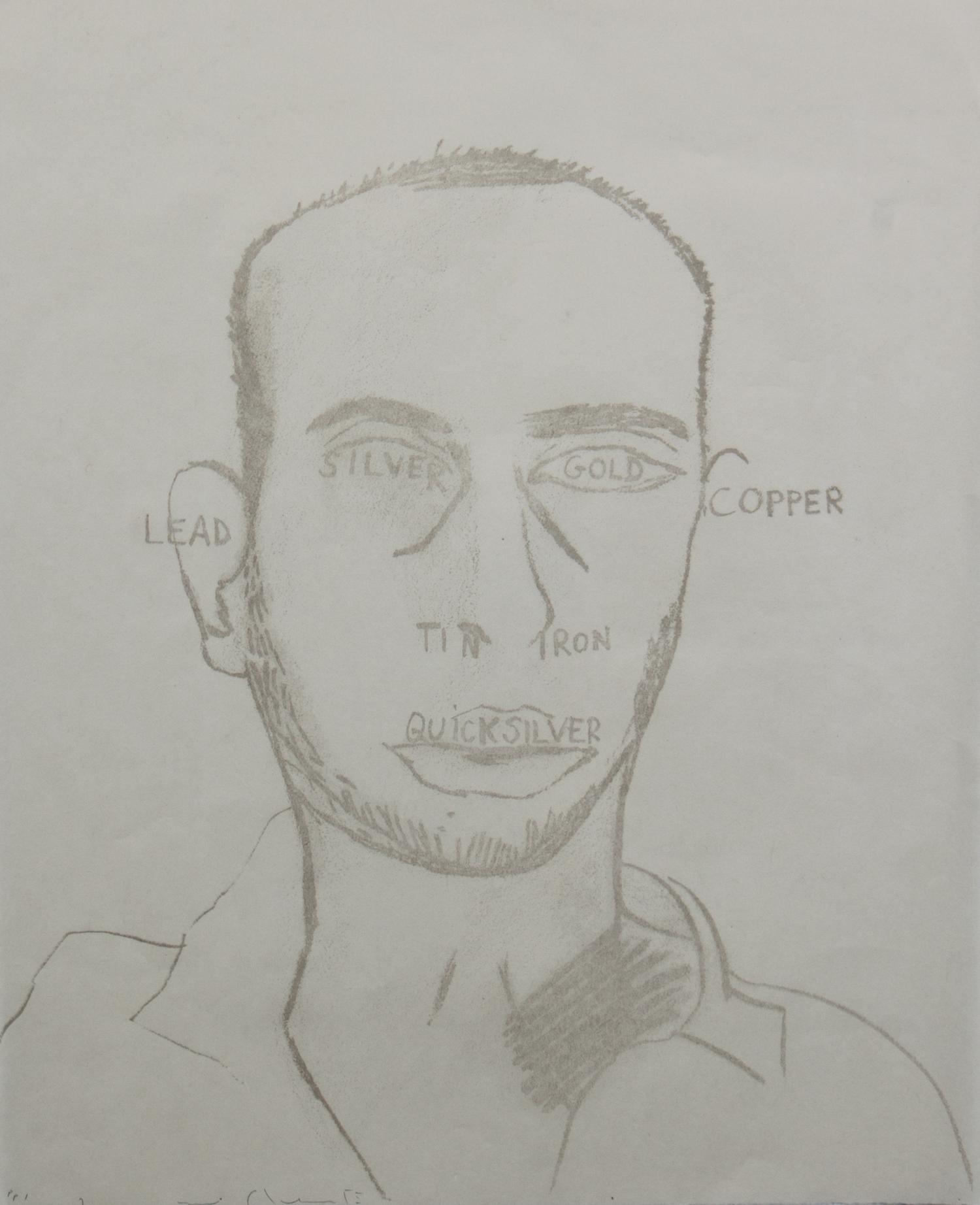 Francesco Clemente, (Italian, b. 1952), Traditional Self Portrait from Art Pro Choice II, 1991