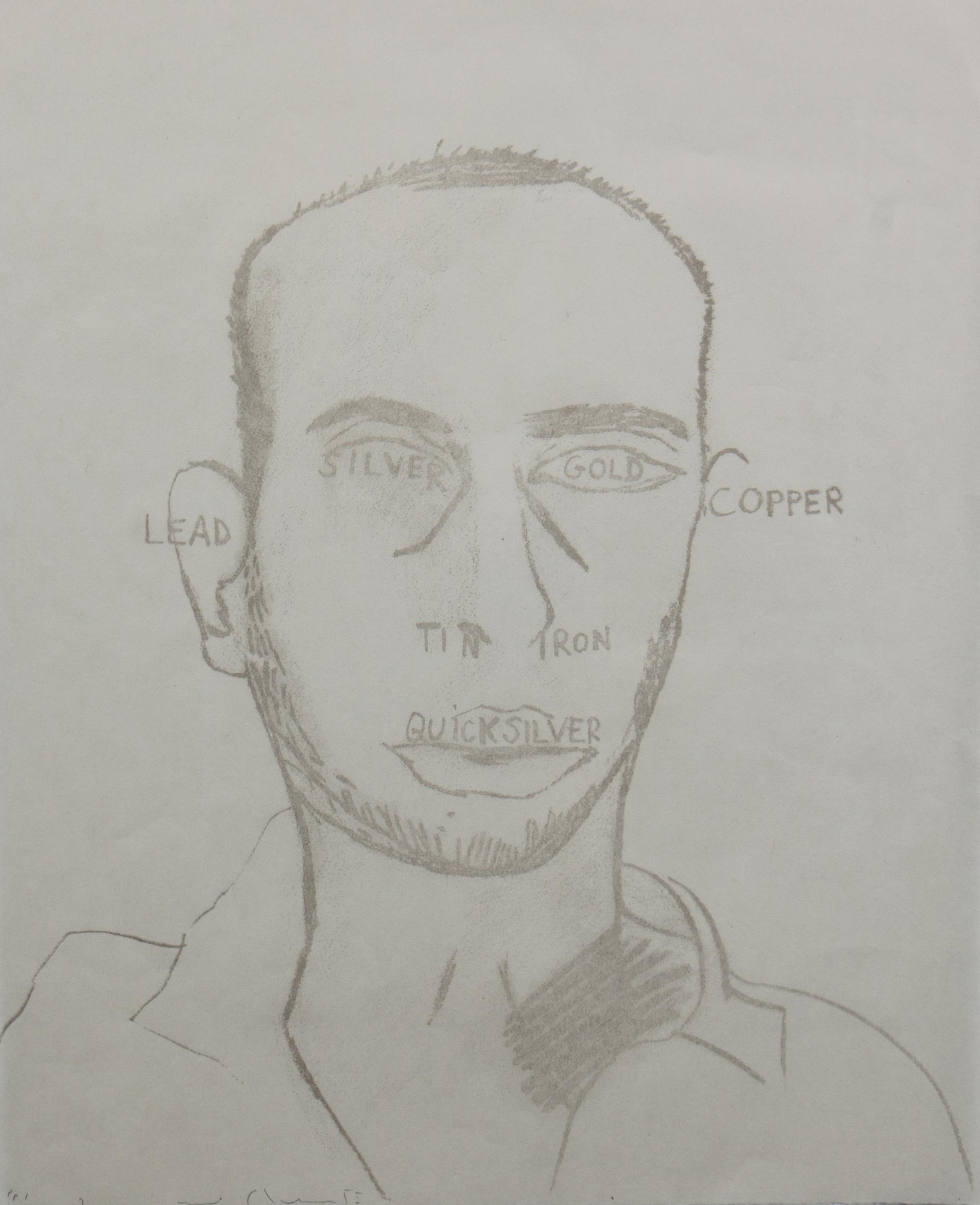 Francesco Clemente, (Italian, b. 1952), Traditional Self Portrait from Art Pro Choice II, 1991