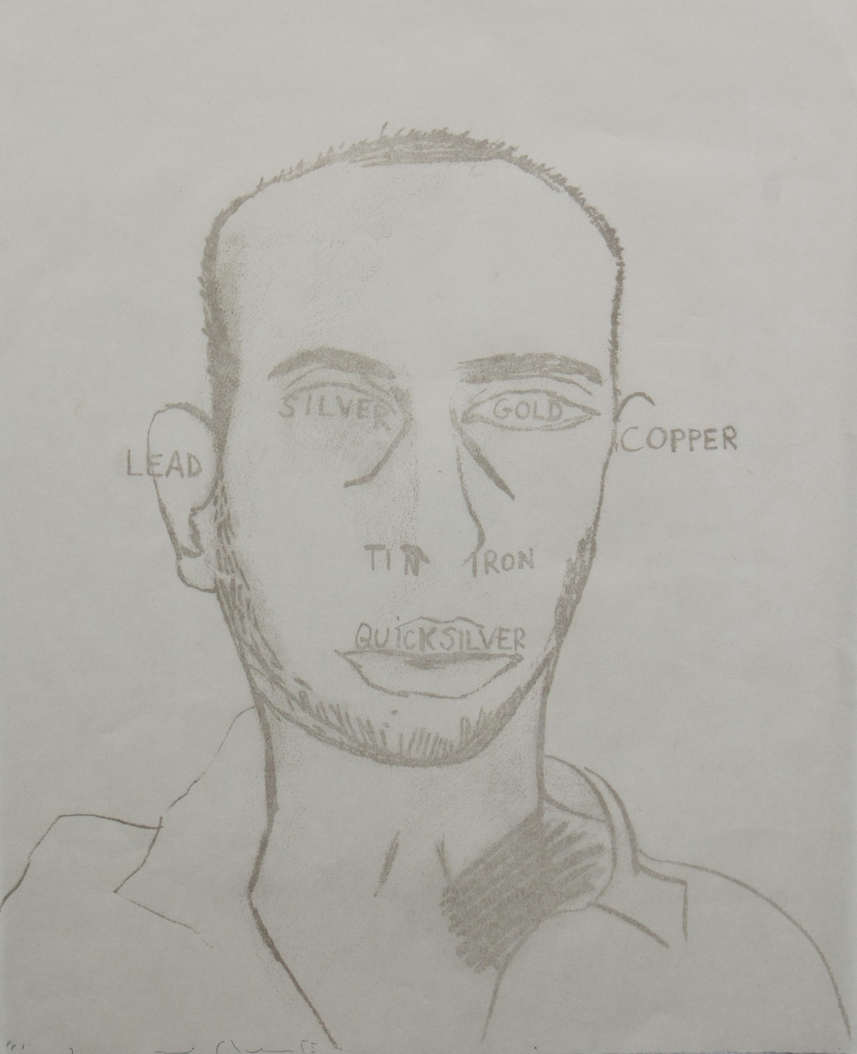 Francesco Clemente, (Italian, b. 1952), Traditional Self Portrait from Art Pro Choice II, 1991