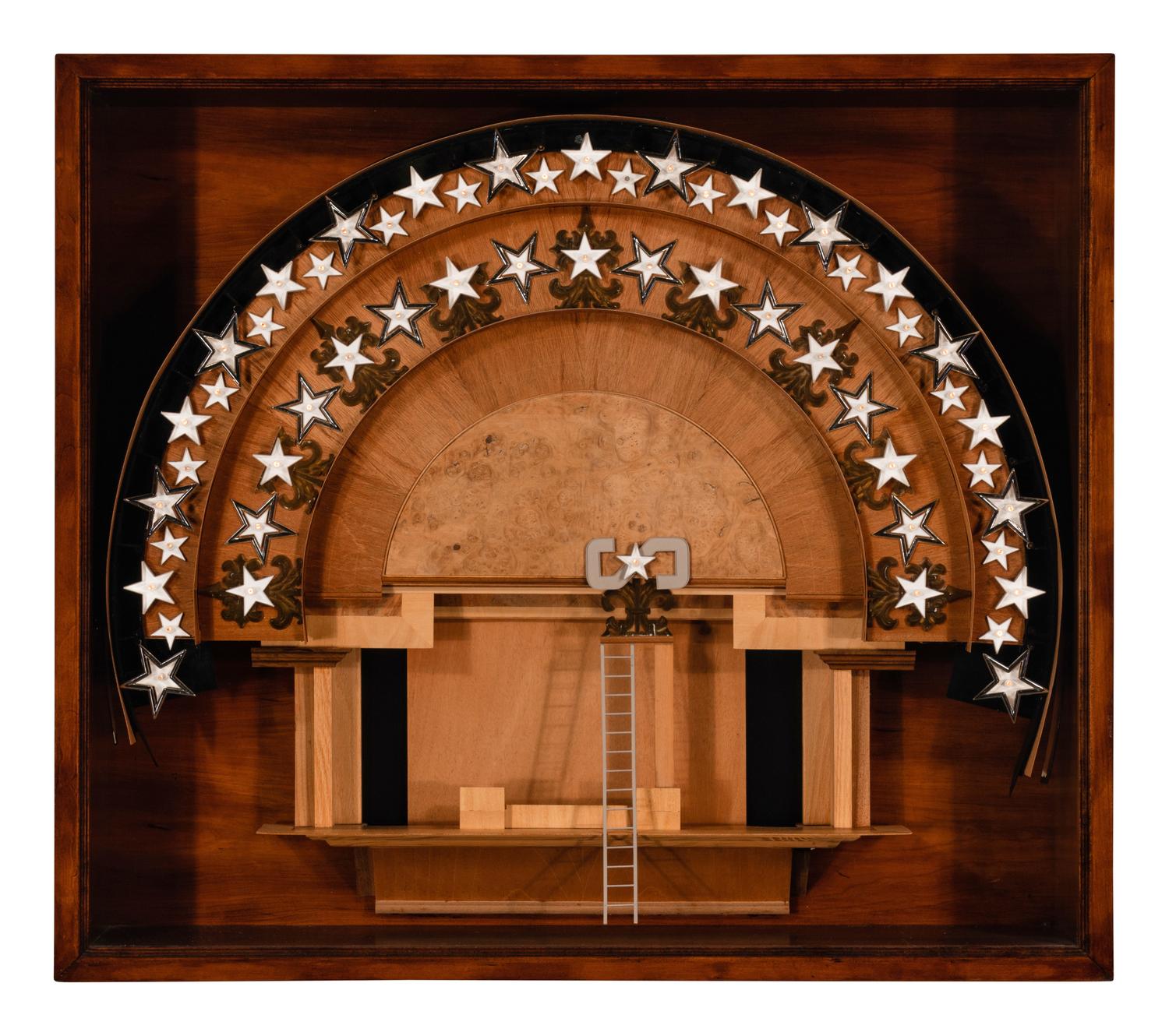 Untitled (Illuminated Theater Stage Shadowbox)