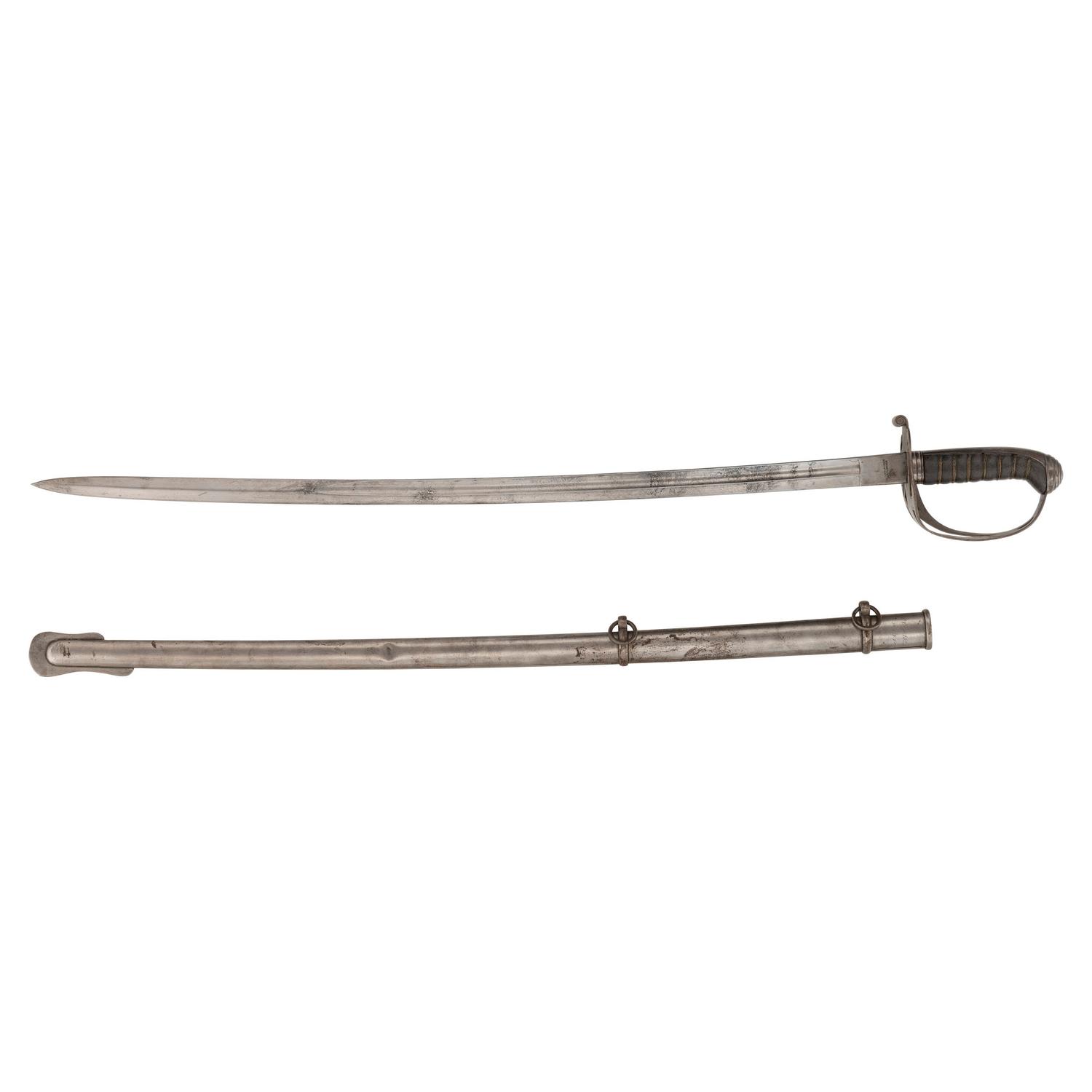 Non-Regulation Staff & Field Officers Sword (Peterson 75) by Walscheid, Inscribed to Lt. Col. William Coan - 48th NY Infantry