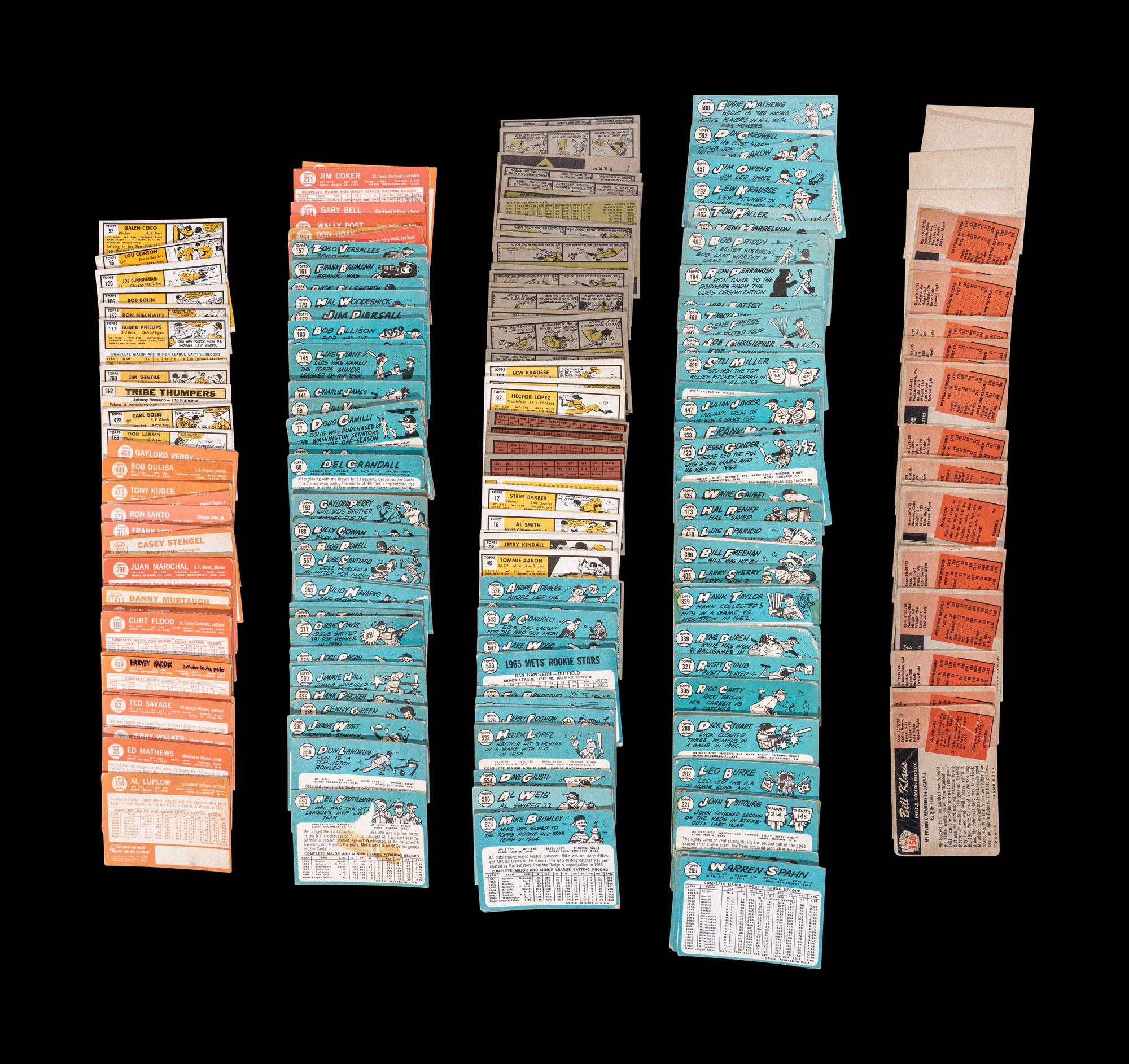 A Shoebox Collection of Over 550 Assorted 1950s and 1960s Baseball Cards Including Multiple Hall of Famers and Notables,