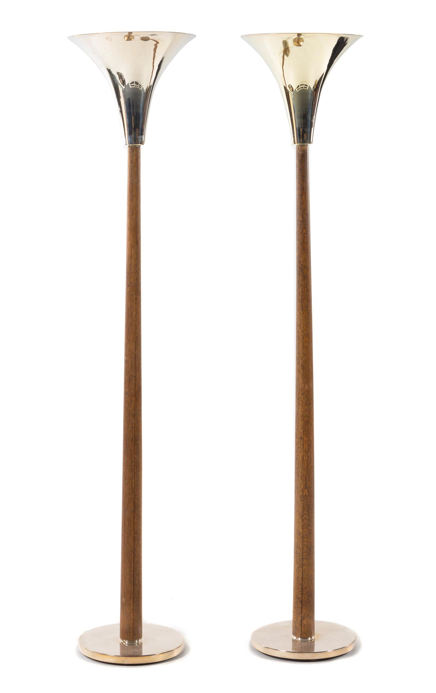 Art Deco, 1930s, a pair of floor lamps