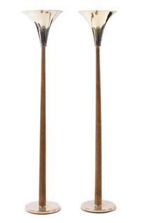 Art Deco, 1930s, a pair of floor lamps