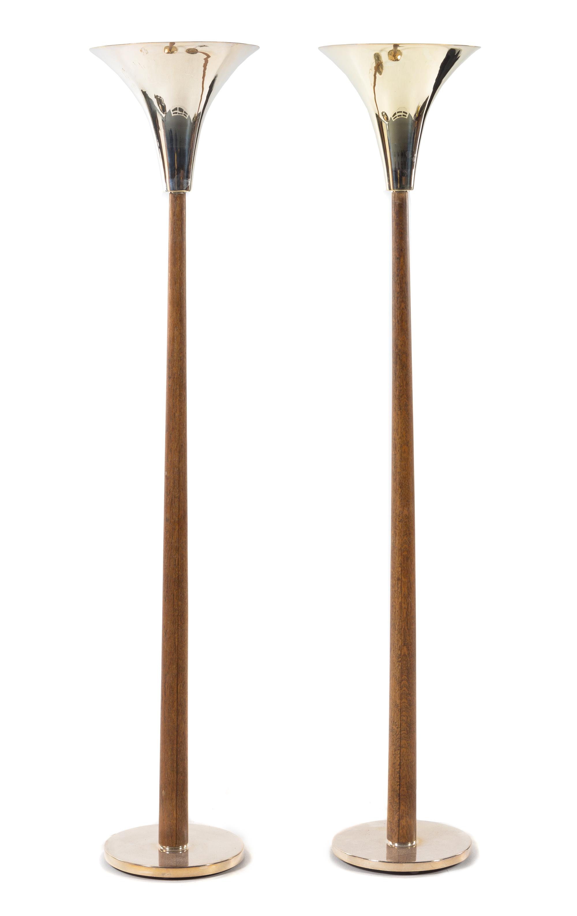 Art Deco, 1930s, a pair of floor lamps