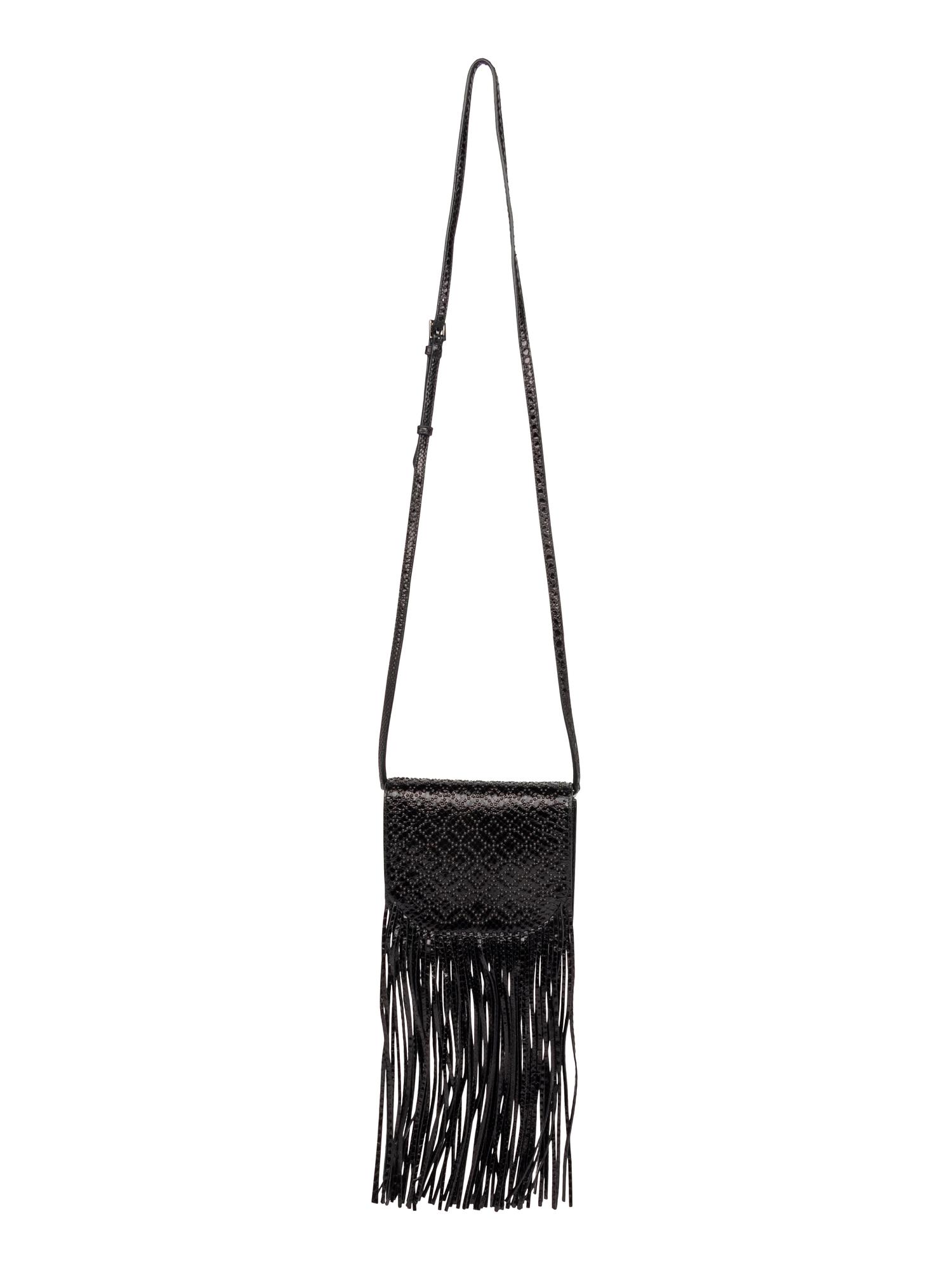 ALAÏA, FRINGED PYTHON FLAP BAG