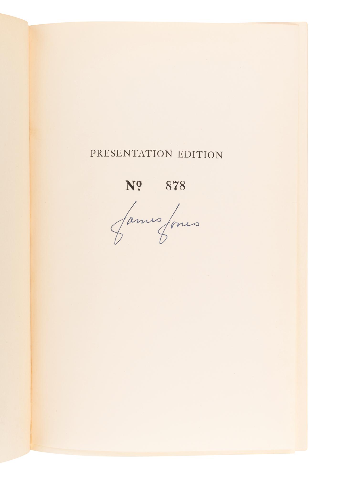 JONES, James (1921-1977). From Here to Eternity. New York: Charles Scribner's Sons, 1951.