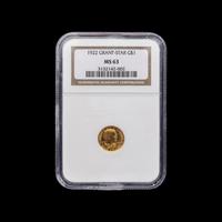 A 1922 Ulysses S. Grant: Star $1 Gold Coin [NGC MS63]