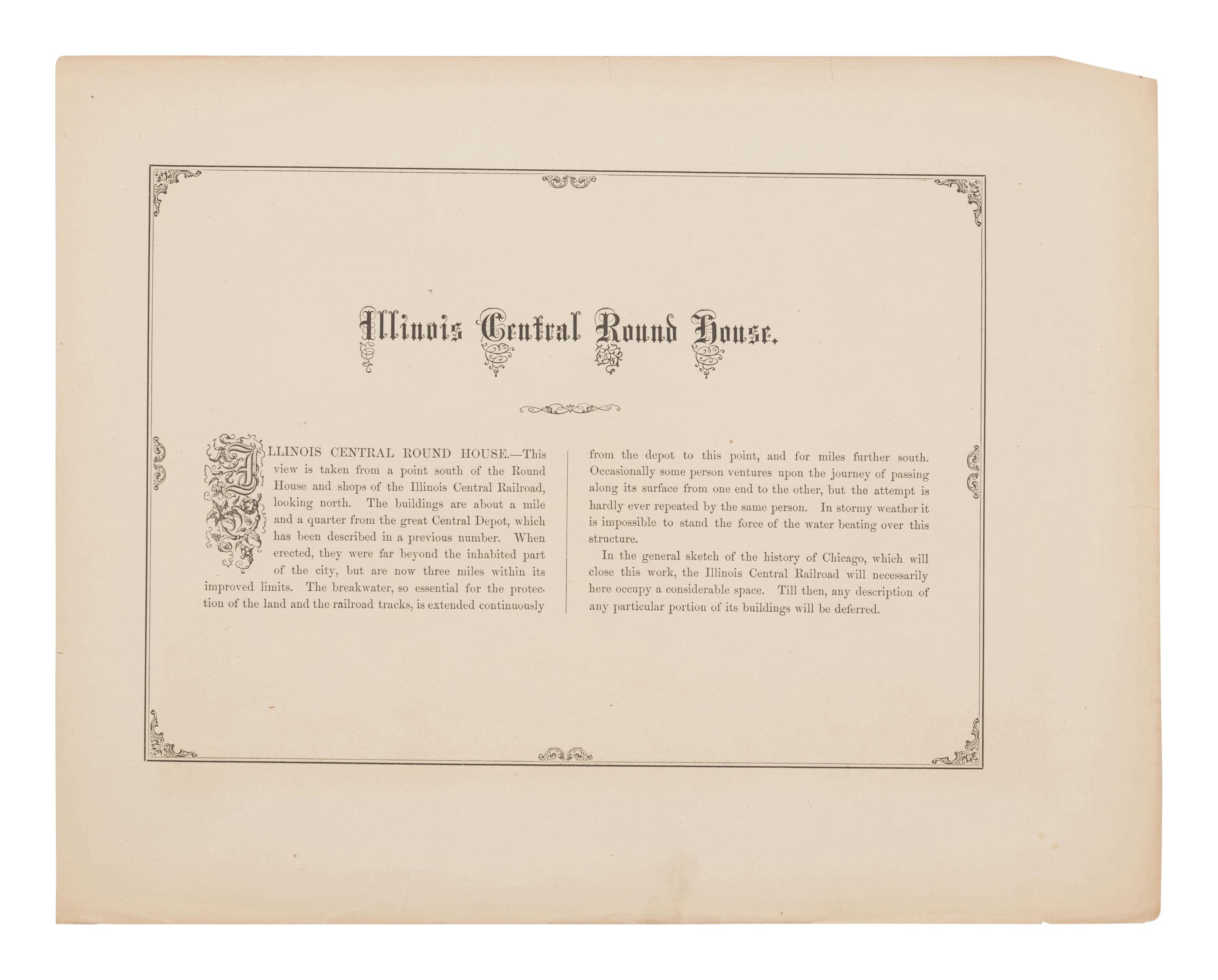 [CHICAGO]. KURZ, Louis (1834-1921). A group of 33 prints from Chicago Illustrated depicting pre-fire Chicago. Chicago: Jevne & Almini, 1866