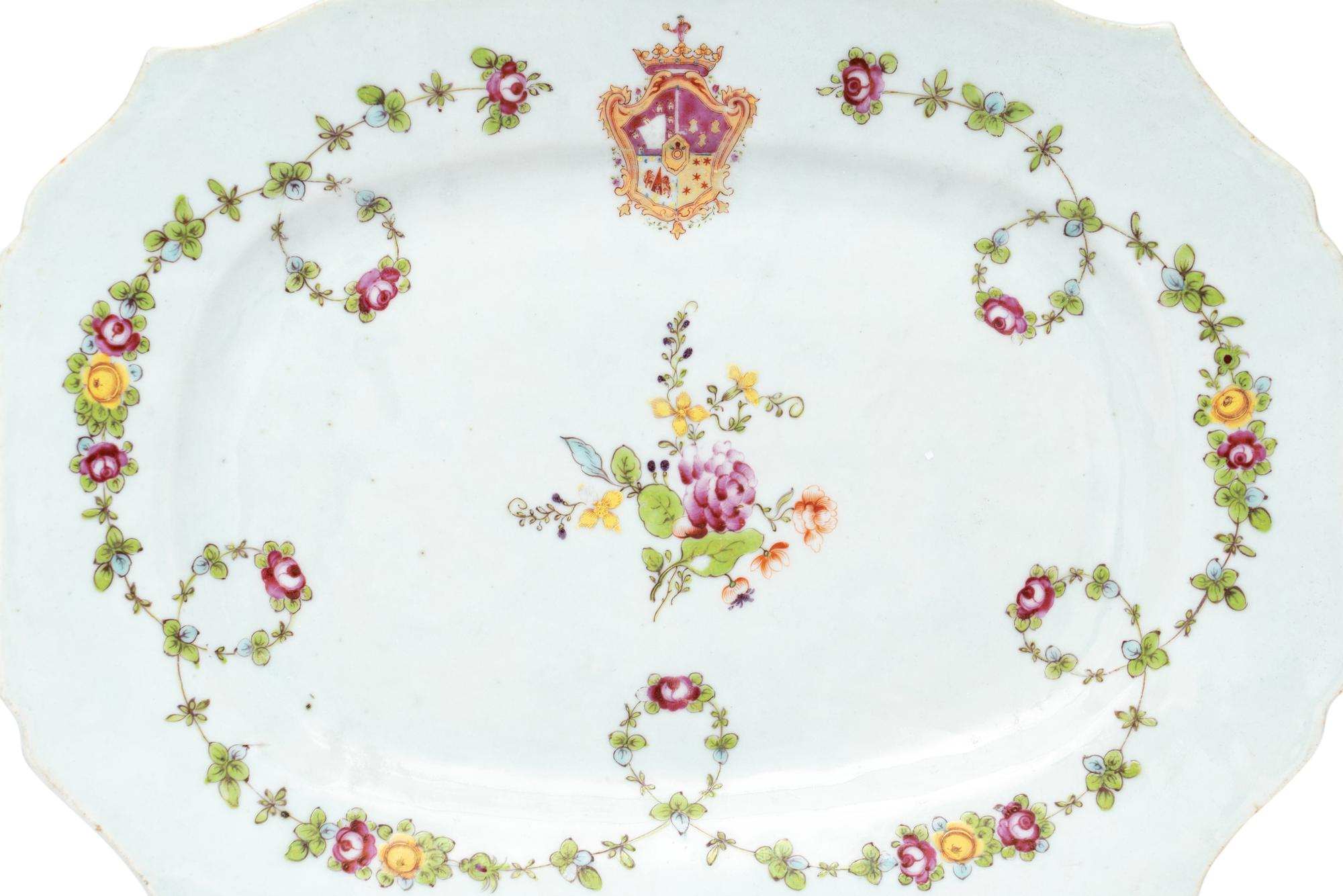 A Pair of Chinese Export Porcelain Platters