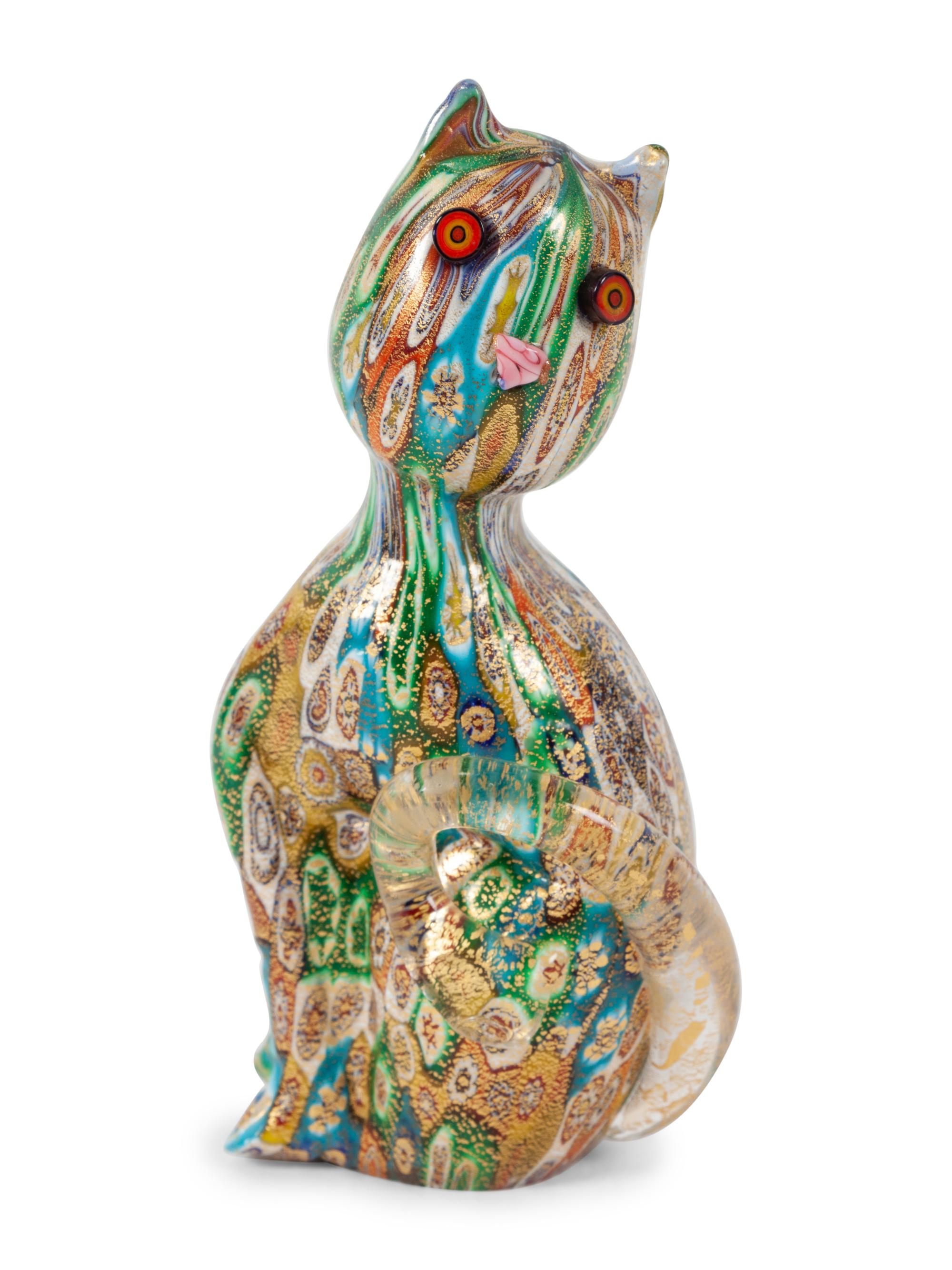 A Group of Four Murano Glass Objects