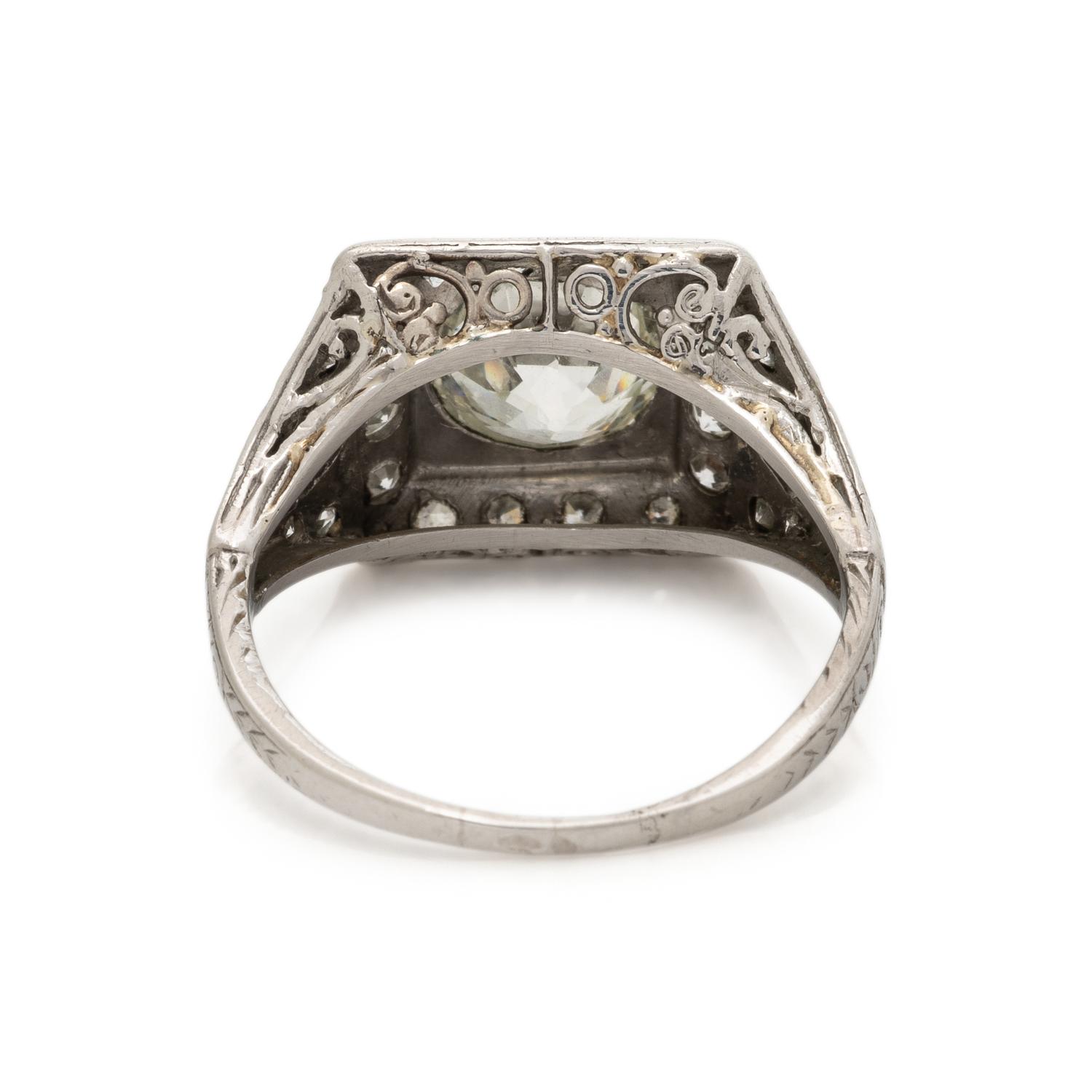 ART DECO, DIAMOND RING