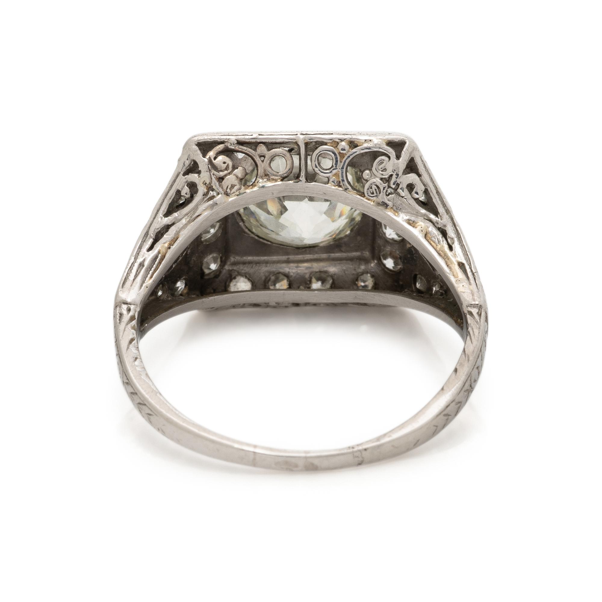 ART DECO, DIAMOND RING