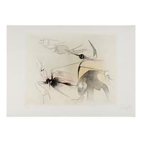Wifredo Lam (Cuban, 1902-1982) — Two works from Visible Invisible , 1972
