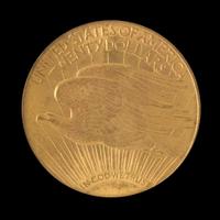 A United States 1908 Saint-Gaudens: Motto $20 Gold Coin