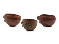 Tohono O'odham Facial Pottery Bowls