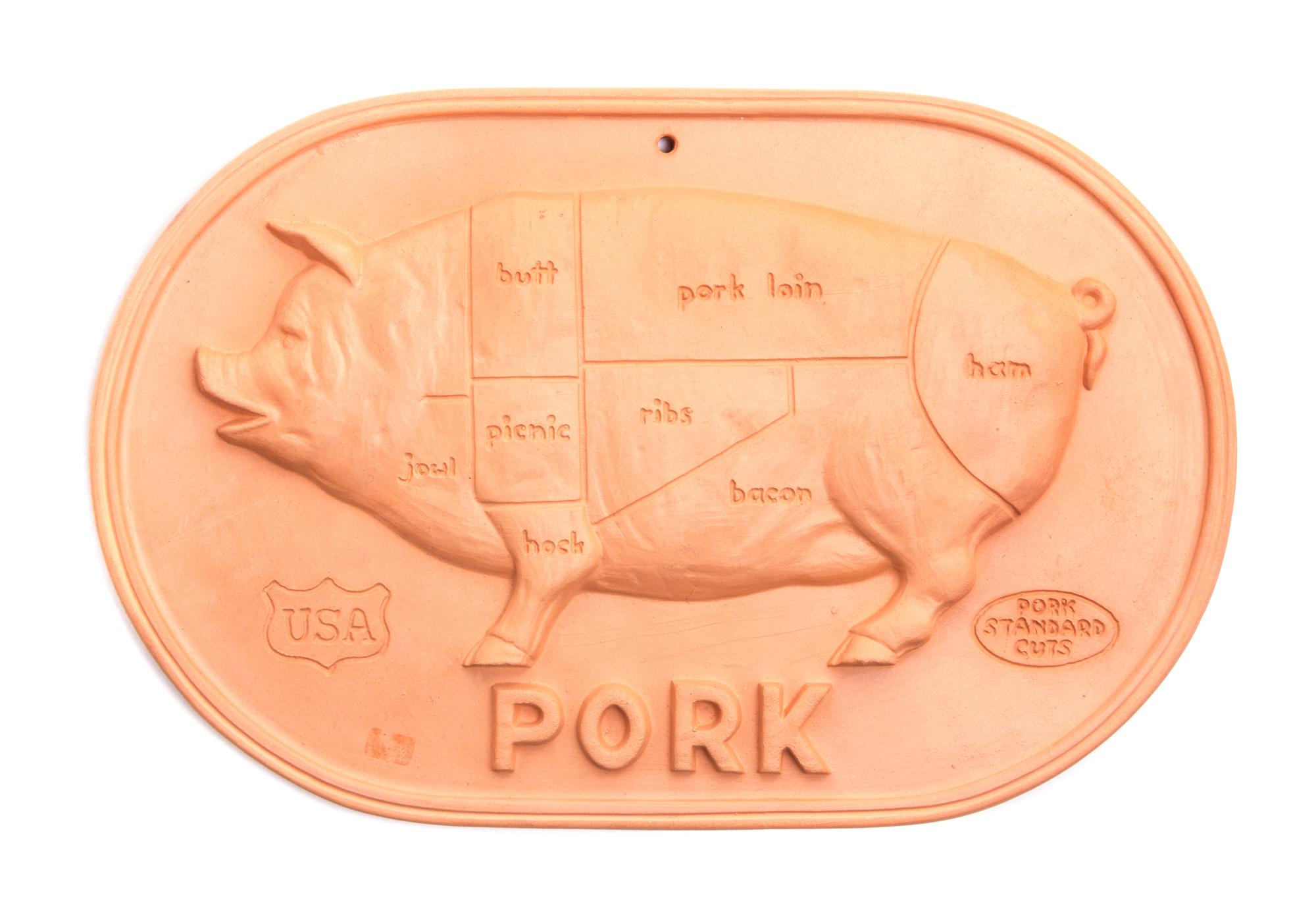 A Brique Ware Plaque Width 12 1/4 inches.