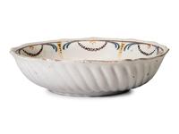 A Dutch Polychrome Glazed Delftware Bowl