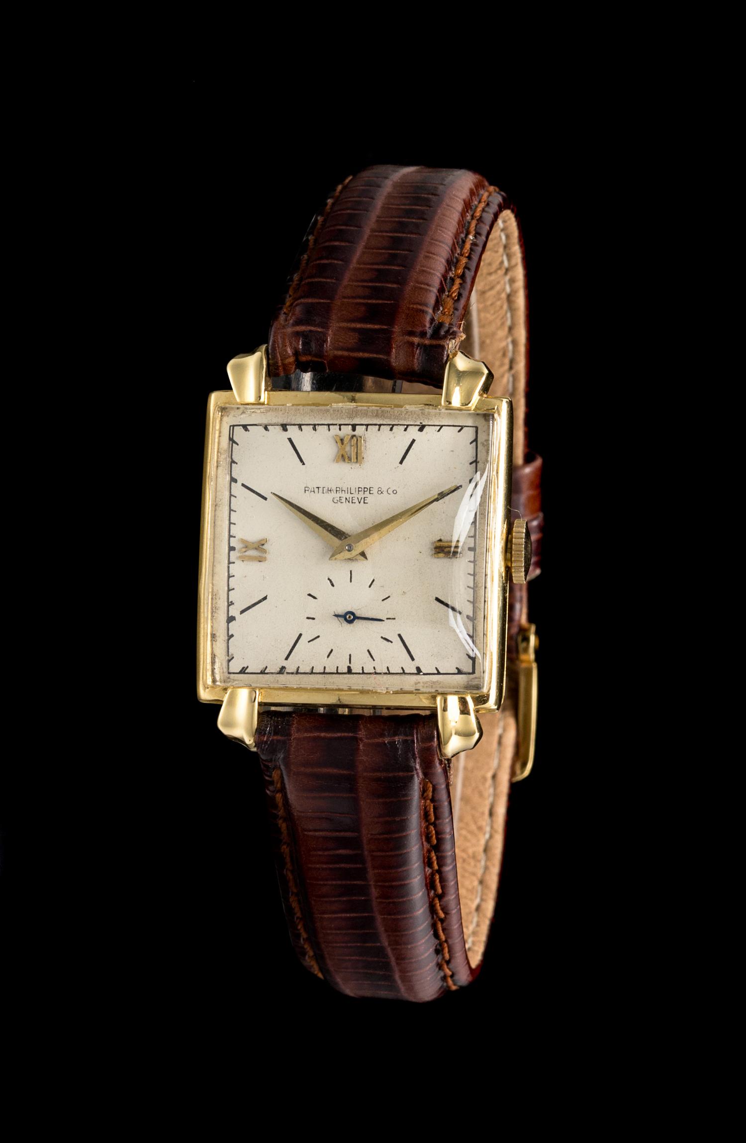 An 18 Karat Yellow Gold Wristwatch, Patek Philippe, Circa 1940's,