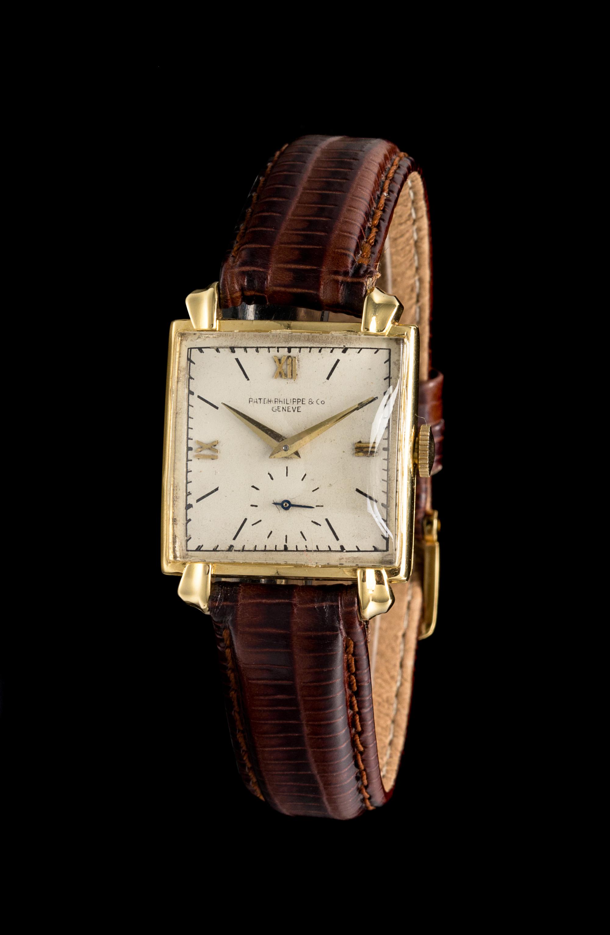An 18 Karat Yellow Gold Wristwatch, Patek Philippe, Circa 1940's,