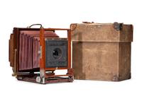[EARLY PHOTOGRAPHY]. A group of 2 reversible back cameras produced by the Blair Camera Co., Boston, MA, ca 1888-1889.